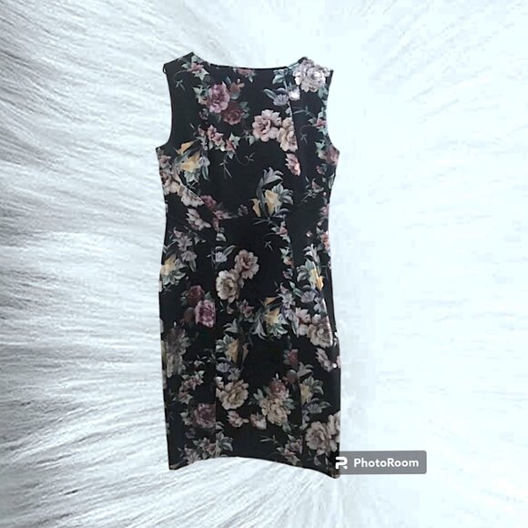 🖤🌸 💃Beautiful Enfocus Black Floral Dress - Picture 8 of 8